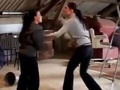 Brutal Catfight video 'Teen maid spanked and fucked rough for being lazy'